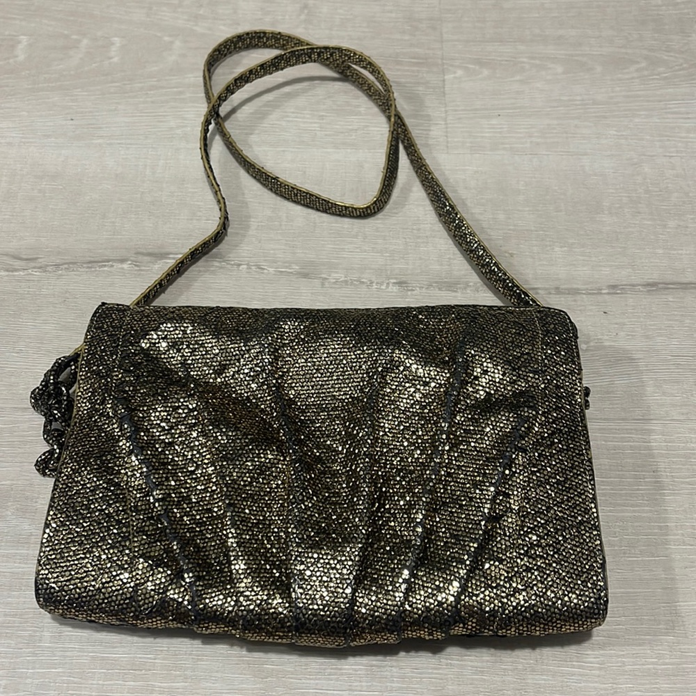 Authentic Nancy Gonzalez Gold Python Crossbody | Great Condition